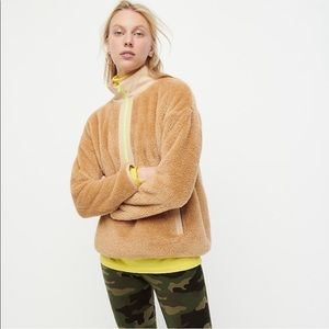 J. Crew Superplush half zip Sherpa